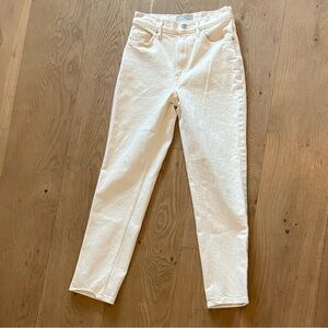 Everlane Organic Cotton Cream Jeans